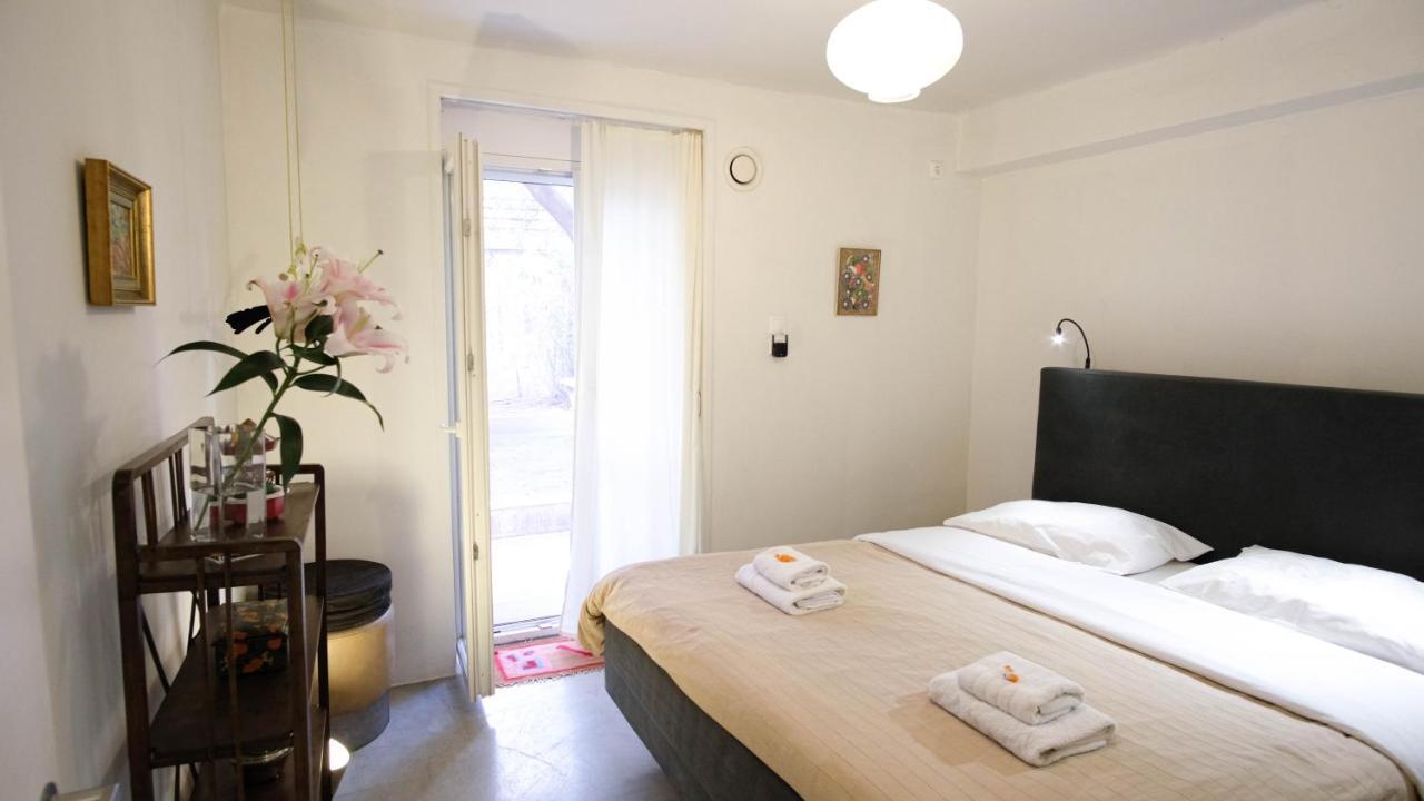 Quiet And Central Flat With Private Backyard Garden アテネ エクステリア 写真